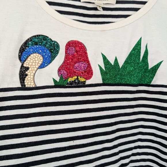 Colorful Sequin Striped T-Shirt - Picture 3 of 5